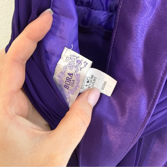 Chic One Shoulder Purple Dress - Picture 5 of 5